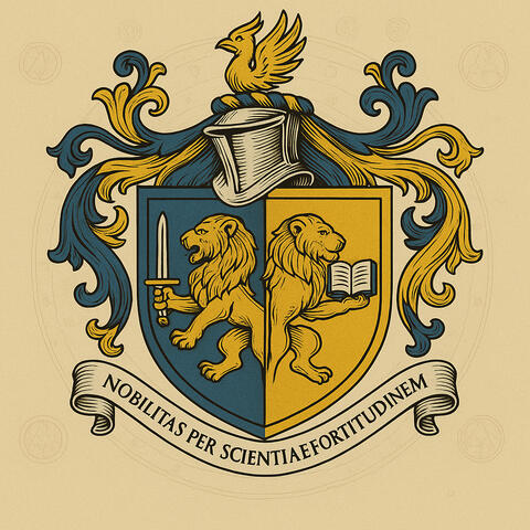 Kurtas Crest Nobilitas Per Scientiam et Fortitudinem